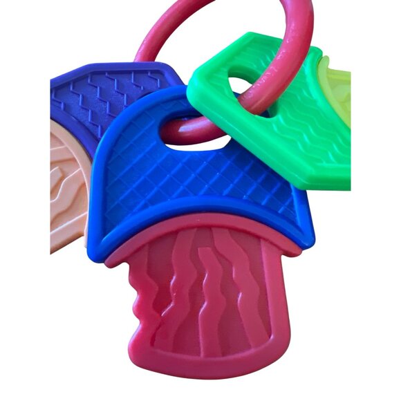 Colorful Babyking Textured Teething Keys Toy For Infants Toddlers Multicolor - Picture 3 of 5